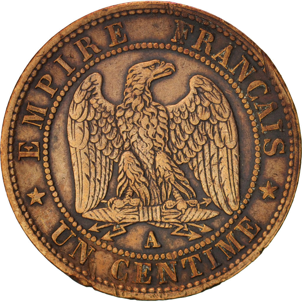 Frankreich, Napoleon III, Centime, 1855, Paris, EF(40-45), Bronze, KM 775.1