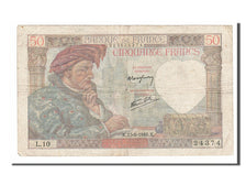 France, 50 Francs, 50 F 1940-1942 ''Jacques Coeur'', 1940, KM #93, 1940-06-13,..