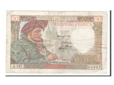 France, 50 Francs, 50 F 1940-1942 ''Jacques Coeur'', 1941, KM #93, 1941-12-18,..