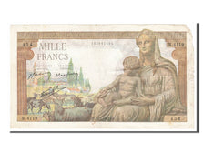 France, 1000 Francs, 1 000 F 1942-1943 ''Déesse Déméter'', 1943, KM #102, 194...