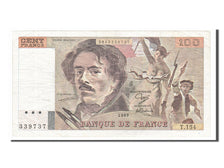France, 100 Francs, 100 F 1978-1995 ''Delacroix'', 1989, KM #154d, VF(30-35),...