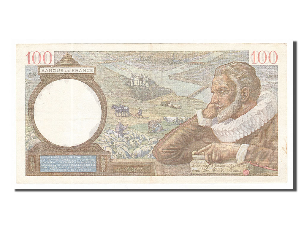 France, 100 Francs, 100 F 1939-1942 ''Sully'', 1942, KM #94, 1942-02-12,...