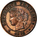 Moneta, Francja, Cérès, Centime, 1875, Paris, EF(40-45), Bronze, KM:826.1