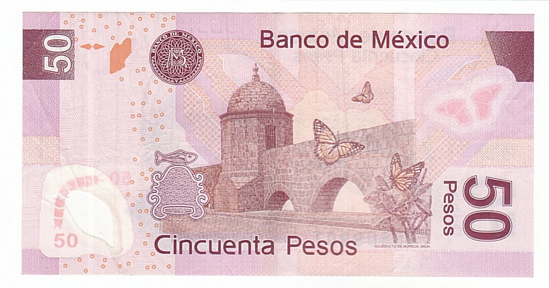Mexico, 50 Pesos, 2006, KM #123c, 2006-06-19, EF(40-45), B0509907