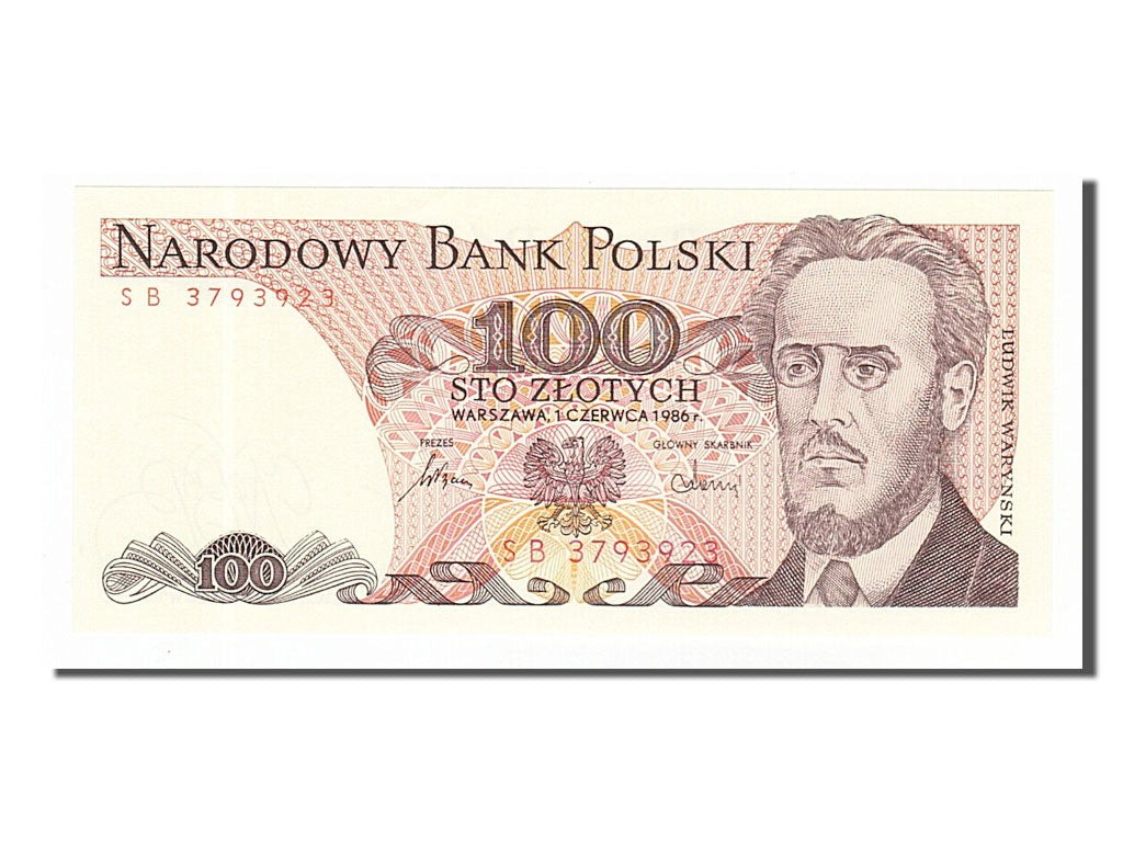 Banknote, Poland, 100 Zlotych, 1986, 1986-06-01, UNC(65-70)