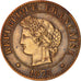 France, Cérès, Centime, 1878, Paris, EF(40-45), Bronze, KM:826.1, Gadoury:88