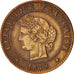 France, Cérès, Centime, 1879, Paris, EF(40-45), Bronze, KM:826.1, Gadoury:88