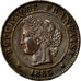 Moneta, Francja, Cérès, Centime, 1885, Paris, AU(50-53), Bronze, KM:826.1