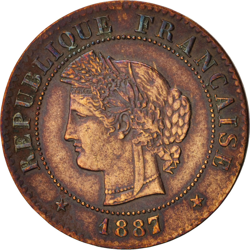 Coin, France, Cérès, Centime, 1887, Paris, EF(40-45), Bronze, KM:826.1