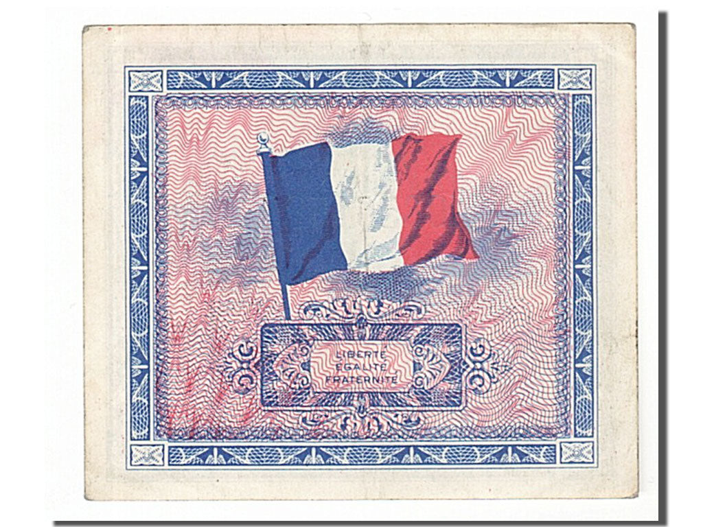 France, 2 Francs, 1944 Flag/France, 1944, KM #114b, AU(55-58), 03561586,...