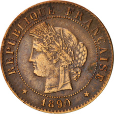 Monnaie, France, Cérès, Centime, 1890, Paris, TTB, Bronze, KM:826.1