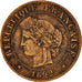 France, Cérès, Centime, 1892, Paris, EF(40-45), Bronze, KM:826.1, Gadoury:88