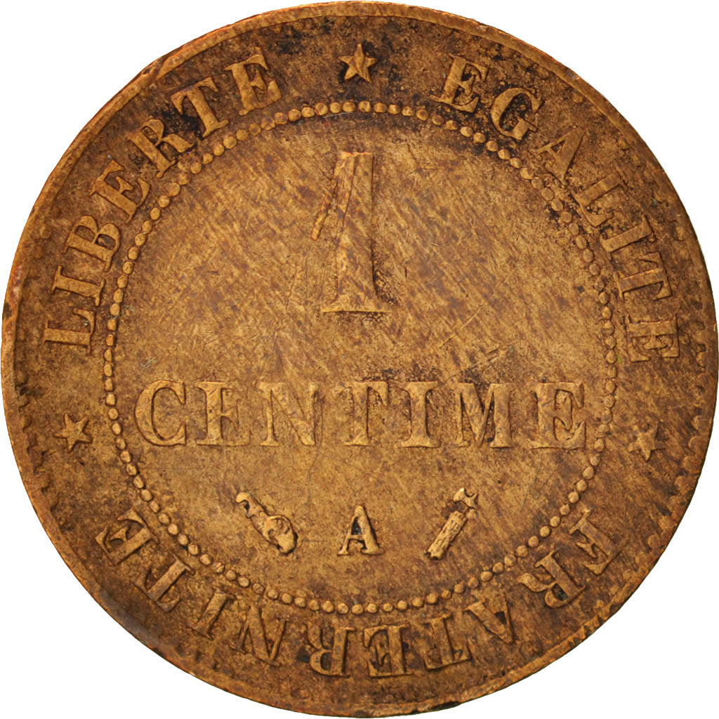 France, Cérès, Centime, 1892, Paris, EF(40-45), Bronze, KM:826.1, Gadoury:88