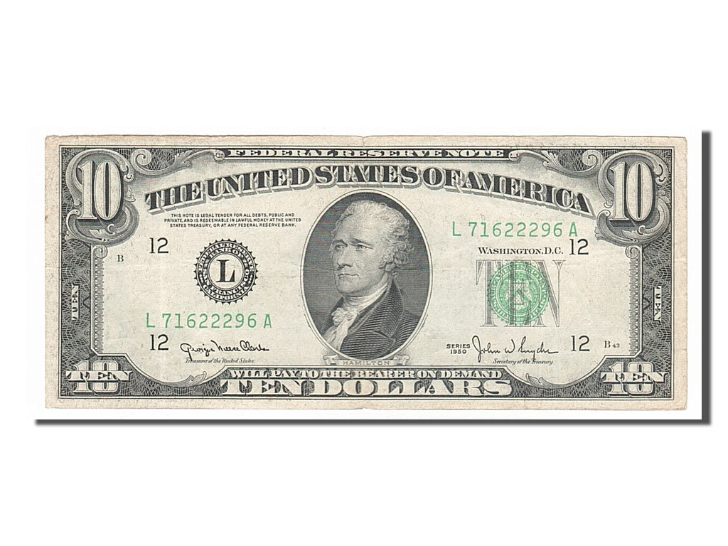 United States, 10 Dollars, 1950, EF(40-45), L71622296A