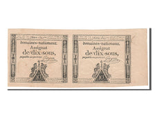 FRANCE, 10 Sous, 1792, 1792-10-24, AU(55-58), Lafaurie #159, FRANCE, 10 Sous,...