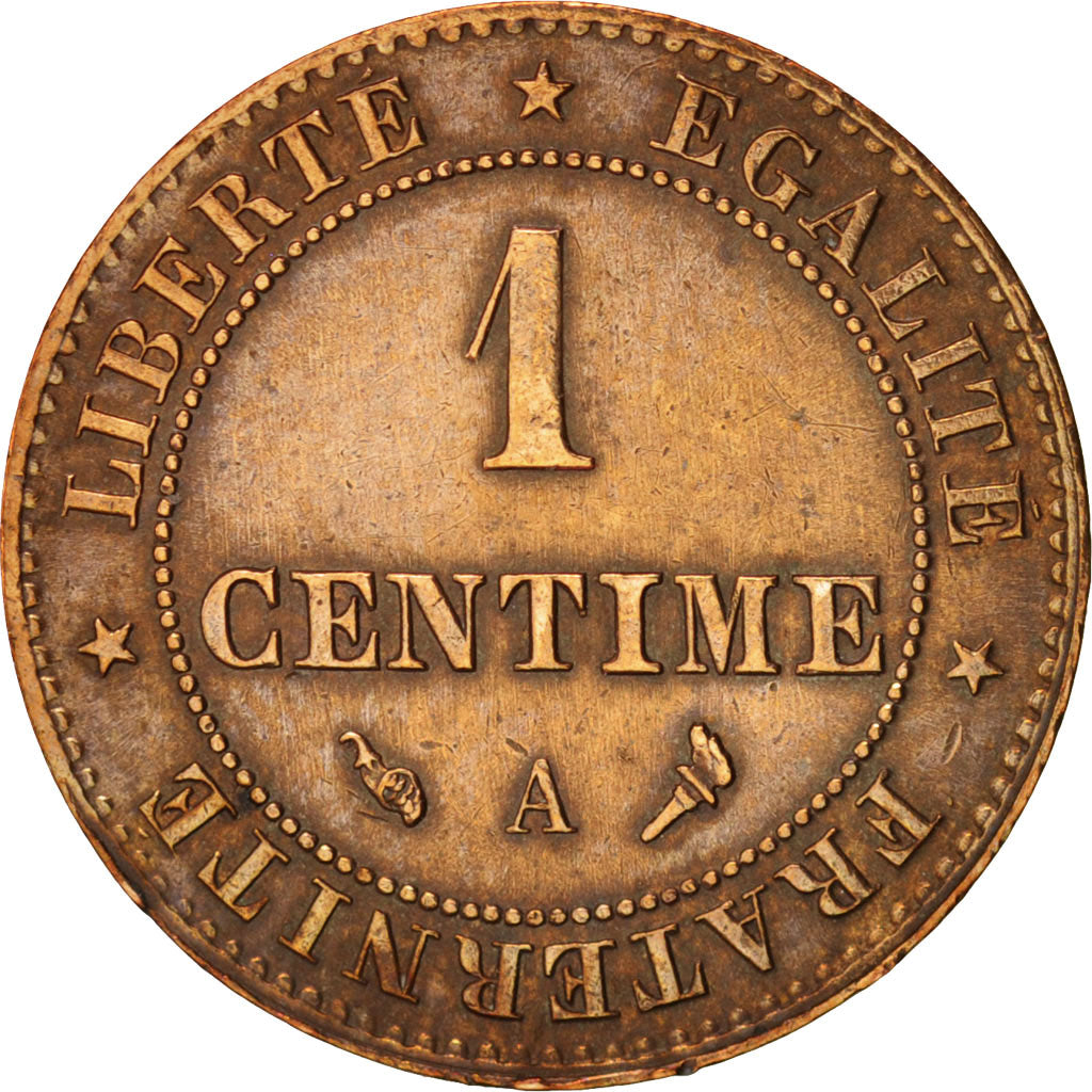 France, Cérès, Centime, 1897, Paris, EF(40-45), Bronze, KM:826.1, Gadoury:88
