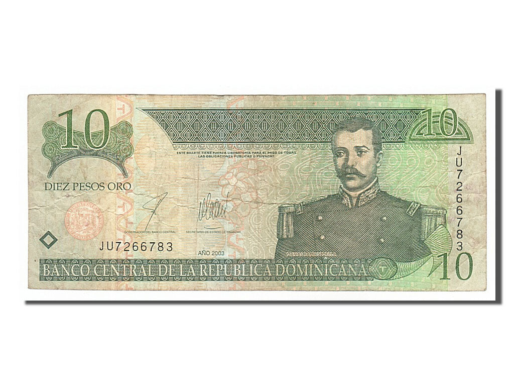 Banknote, Dominican Republic, 10 Pesos Oro, 2003, VF(30-35)
