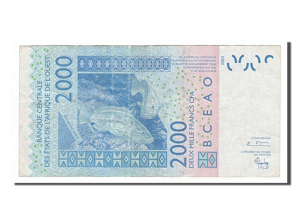 Western Africa, 2000 Francs, 2003, EF(40-45), 04703867718T