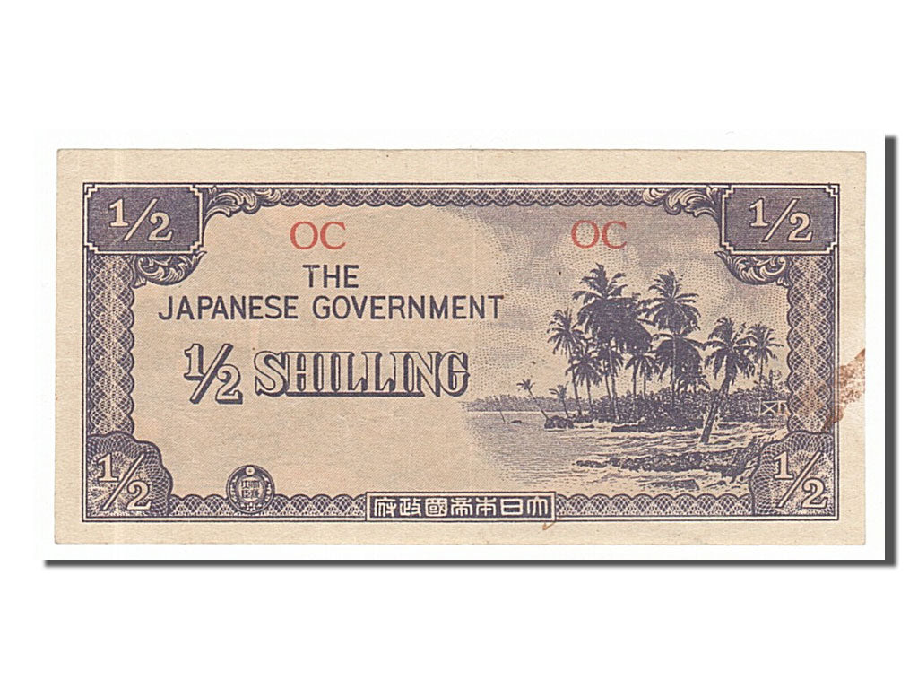 Oceania, 1/2 Shilling, 1942, KM #1a, EF(40-45), OC