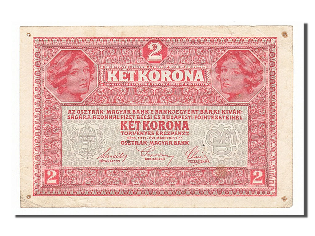Banknote, Austria, 2 Kronen, 1917, 1917-03-01, VF(30-35)