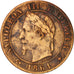 France, Napoleon III, Centime, 1861, Paris, VF(30-35), Bronze,KM 795.1,Gadoury87