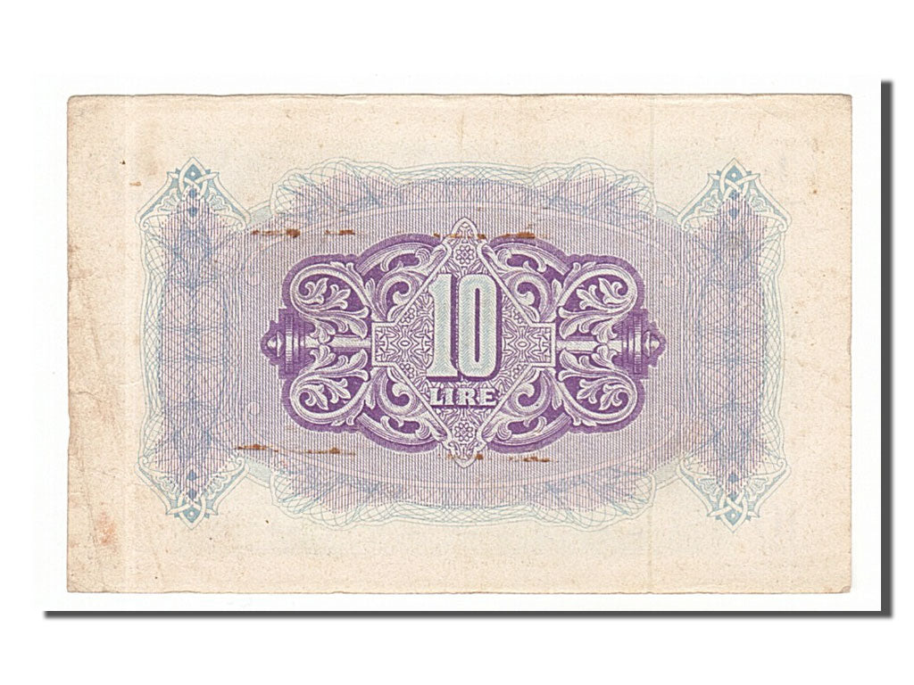 Libya, 10 Lire, 1943, EF(40-45)