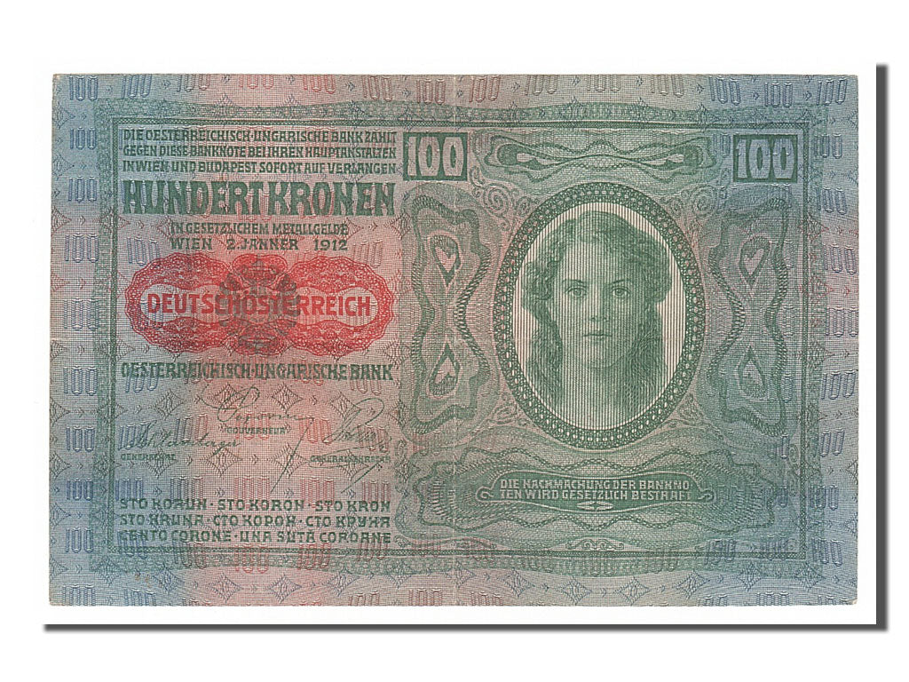 Austria, 100 Kronen, 1912, KM #55a, 1912-01-02, AU(55-58), 2238