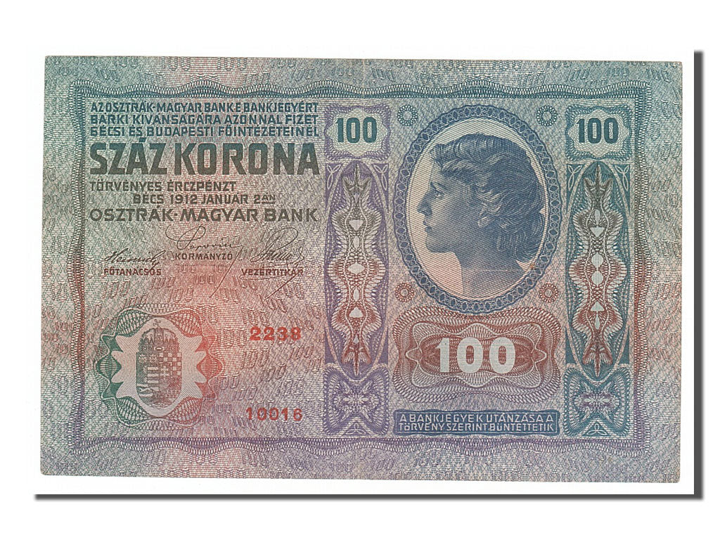 Austria, 100 Kronen, 1912, KM #55a, 1912-01-02, AU(55-58), 2238
