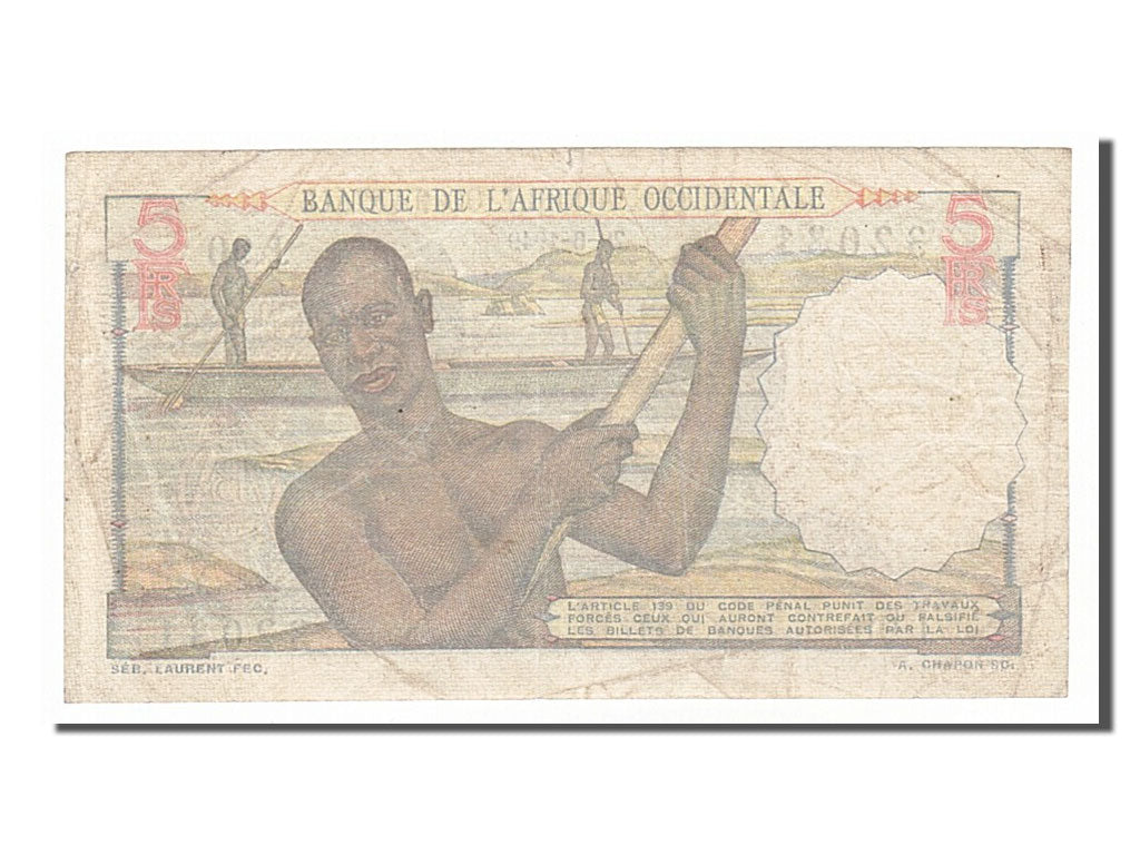 Afrique Occidentale, 5 Francs type 1943-48