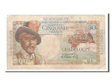 Guadeloupe, 50 Francs, 1947, KM #34, VF(30-35), Q.6