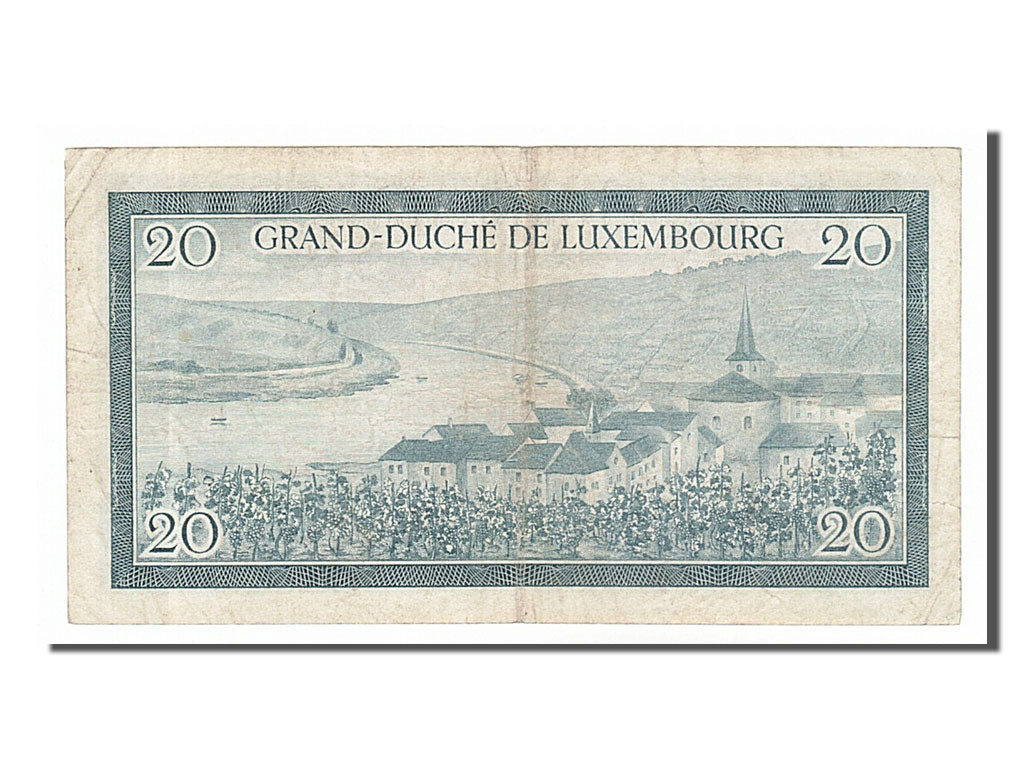 Luxembourg, 20 Francs, 1955, KM #49a, VF(30-35), D748498