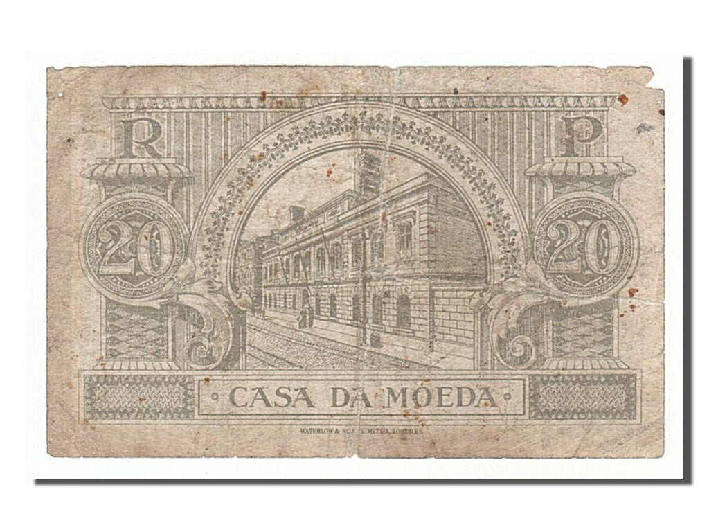 Portugal, 20 Centavos, 1925, KM #102, 1925-04-11, VF(20-25), B9