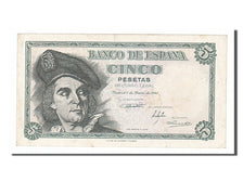 Spain, 5 Pesetas, 1948, KM #136a, 1948-03-05, EF(40-45), H06495428