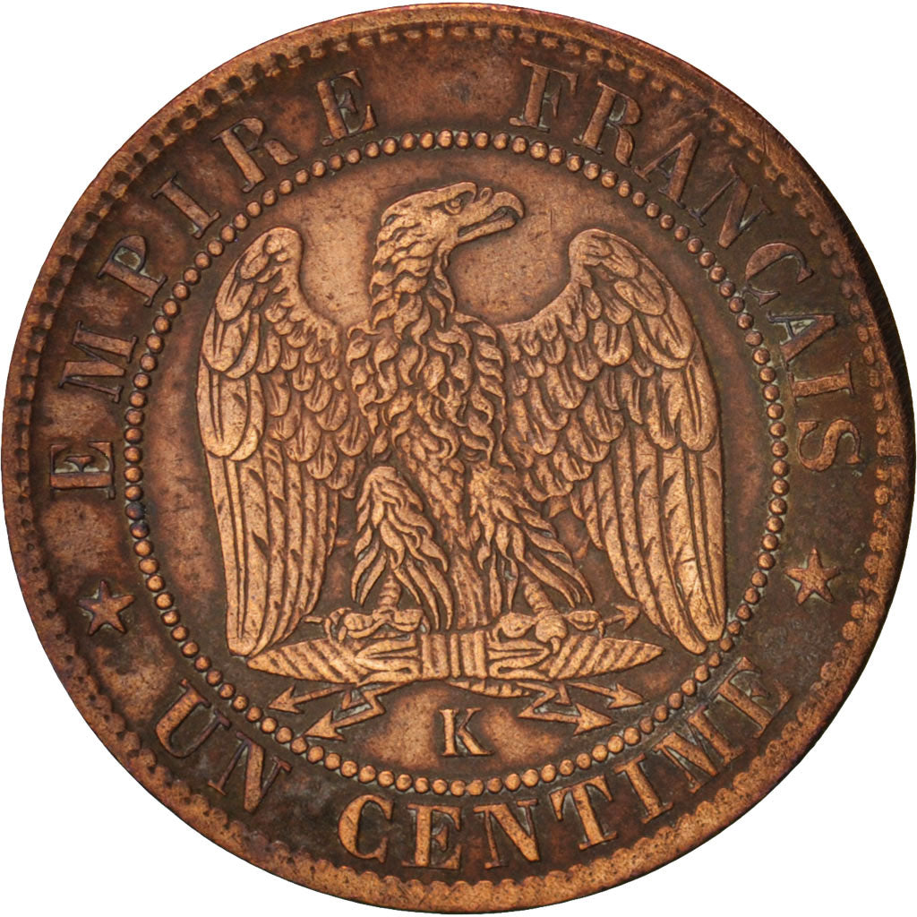 France, Napoleon III, Centime, 1862, Bordeaux, TTB, Bronze, KM 795.3, Gadoury87