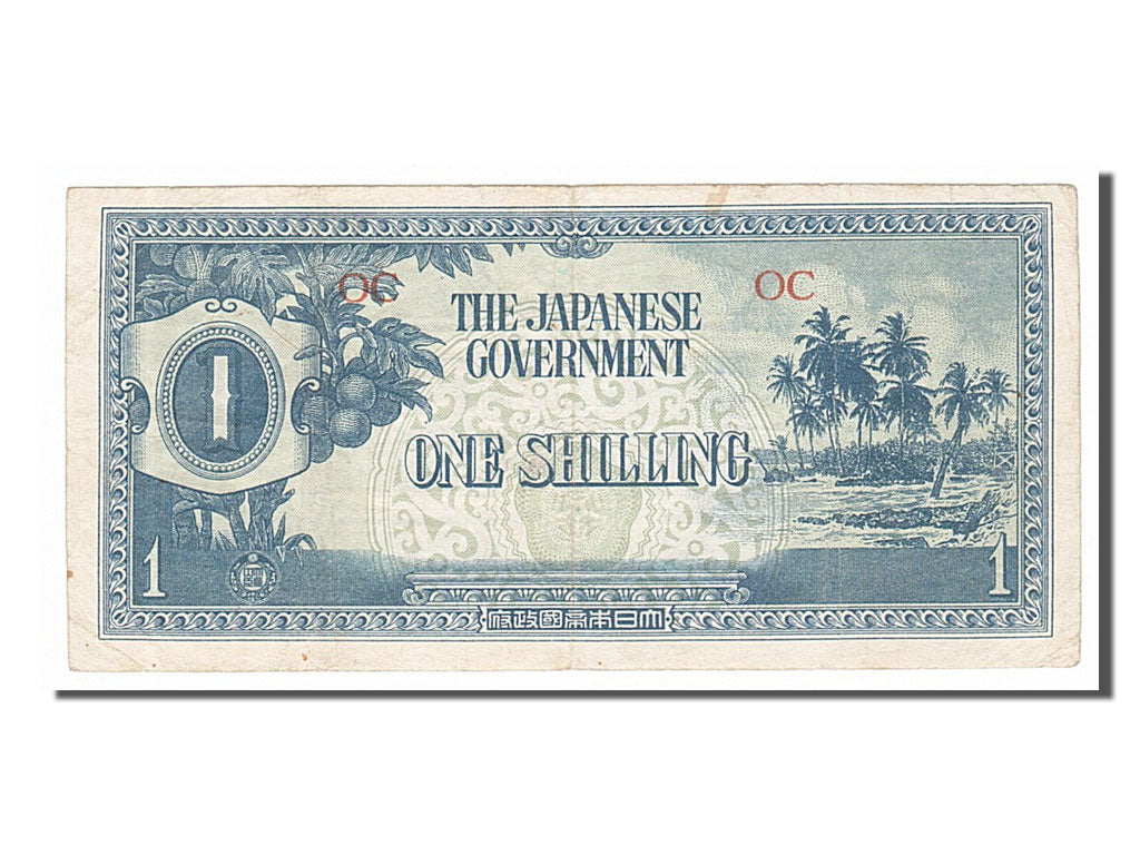 Oceania, 1 Shilling, 1942, KM #2a, EF(40-45), OC