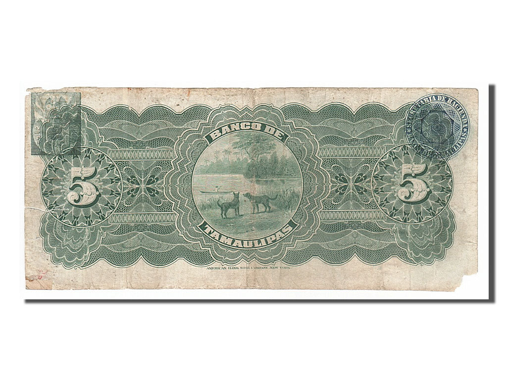 Mexico, 5 Pesos, 1913, 1913-01-21, VF(20-25), 25120