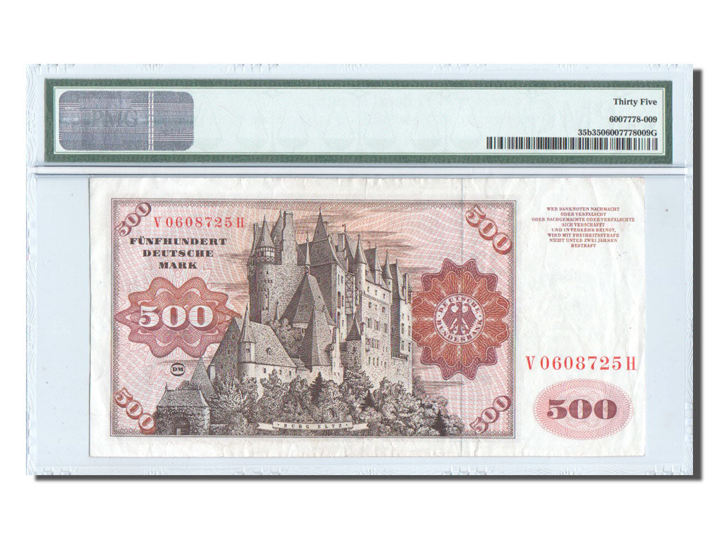 GERMANY, 500 Deutsche Mark, 1977, KM:35b, PMG Ch VF35