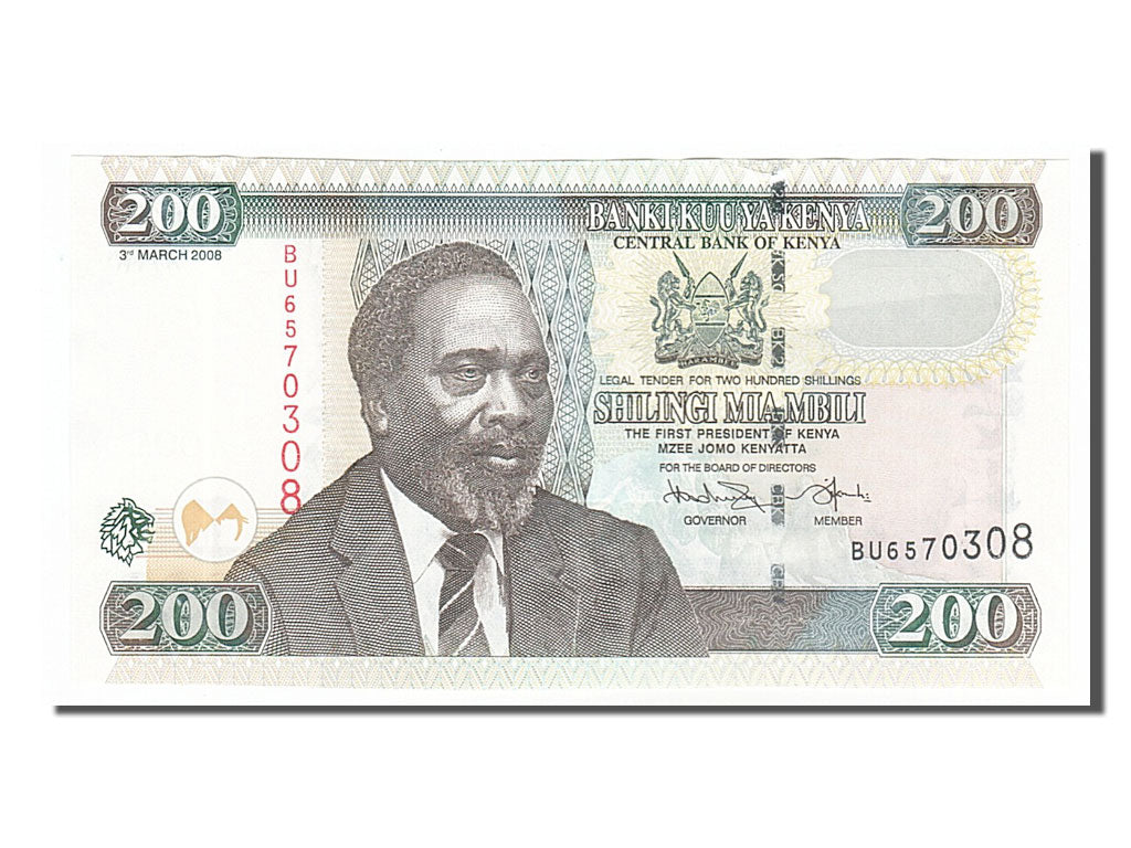 Banknote, Kenya, 200 Shillings, 2008, 2008-03-03, UNC(65-70)