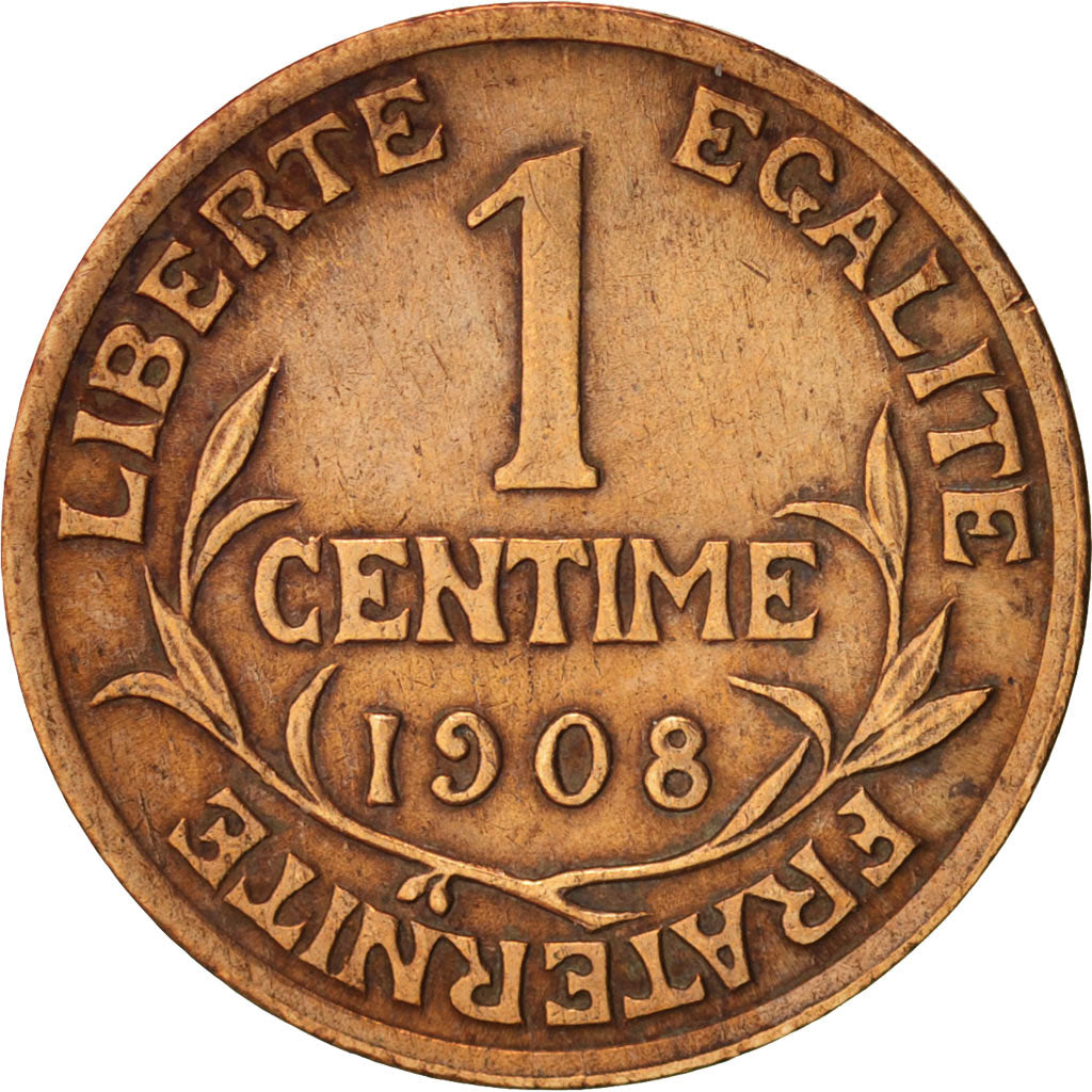 France, Dupuis, Centime, 1908, Paris, VF(30-35), Bronze, KM:840, Gadoury:90