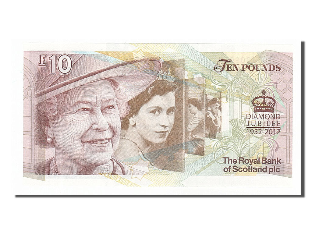 Banknote, Scotland, 10 Pounds, 2012, 2012-02-06, KM:368, UNC(65-70)