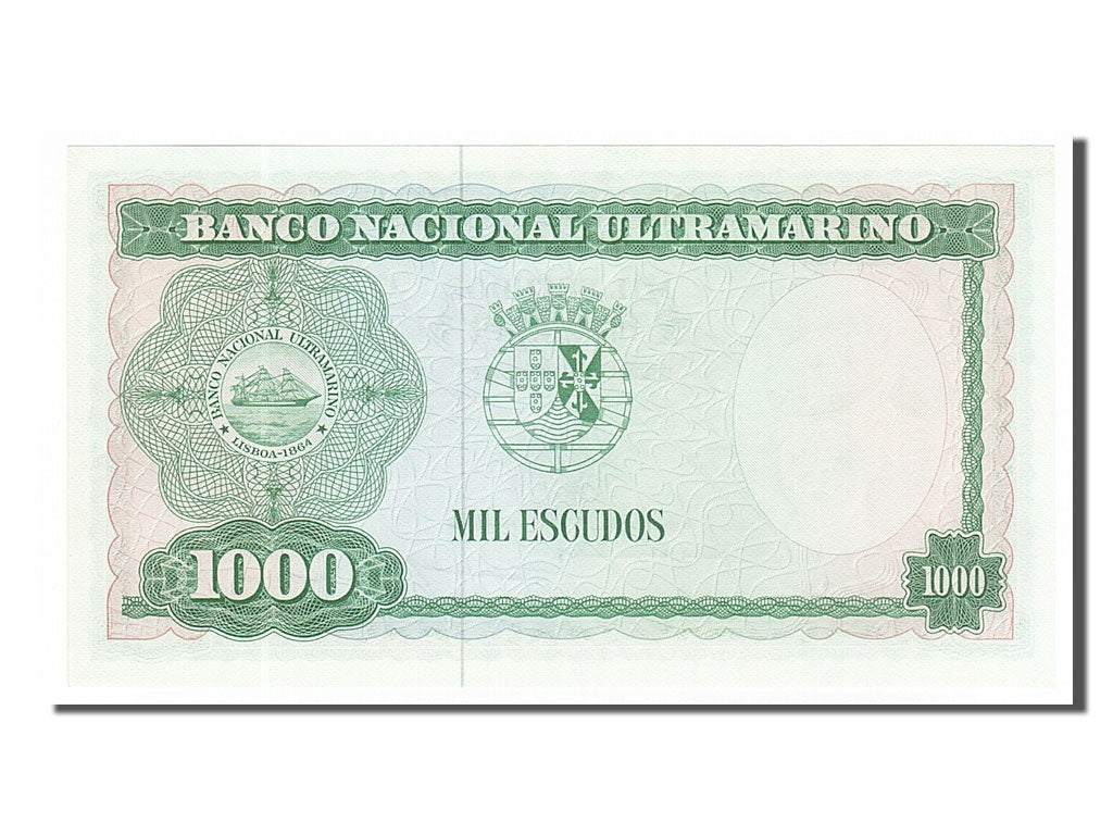 Timor, 1000 Escudos, 1968, KM #30a, 1968-03-21, UNC(65-70), 019431