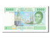 Banknote, Central African States, 5000 Francs, 2002, UNC(65-70)