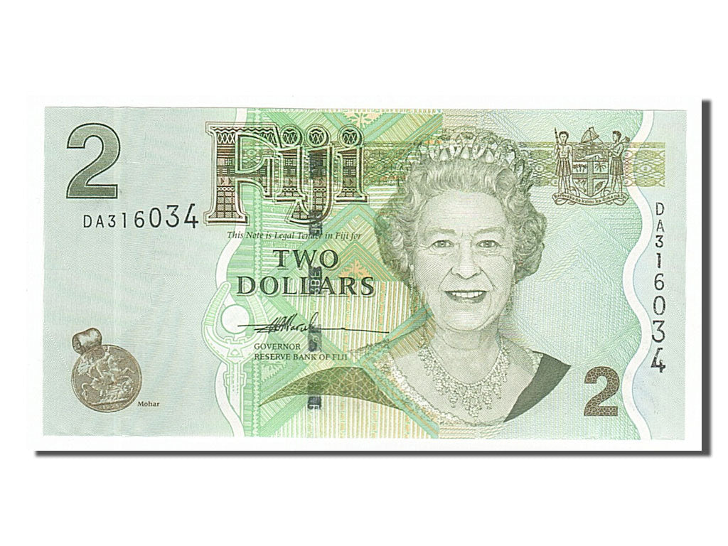 Fiji, 2 Dollars, 2007, KM #109a, UNC(65-70), DA316034