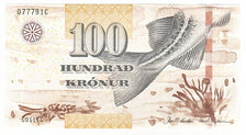 Geldschein, Faeroe Islands, 100 Kronur, 2011, UNZ