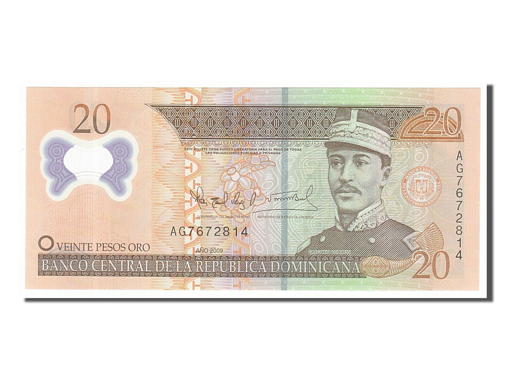 Dominican Republic, 20 Pesos, 2009, KM #182a, UNC(65-70), AG7672814