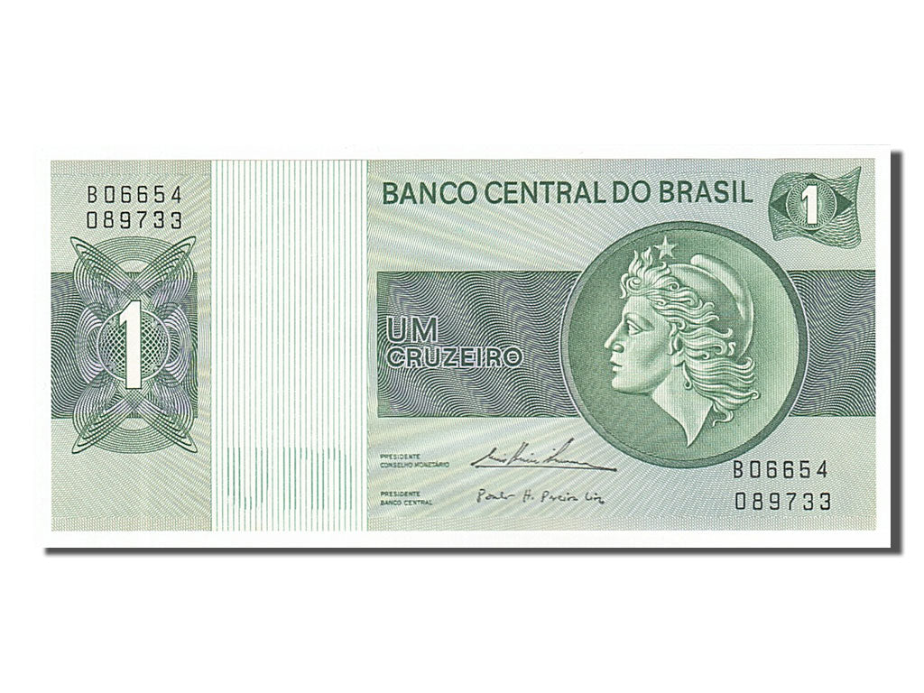 Banknote, Brazil, 1 Cruzeiro, 1975, UNC(65-70)