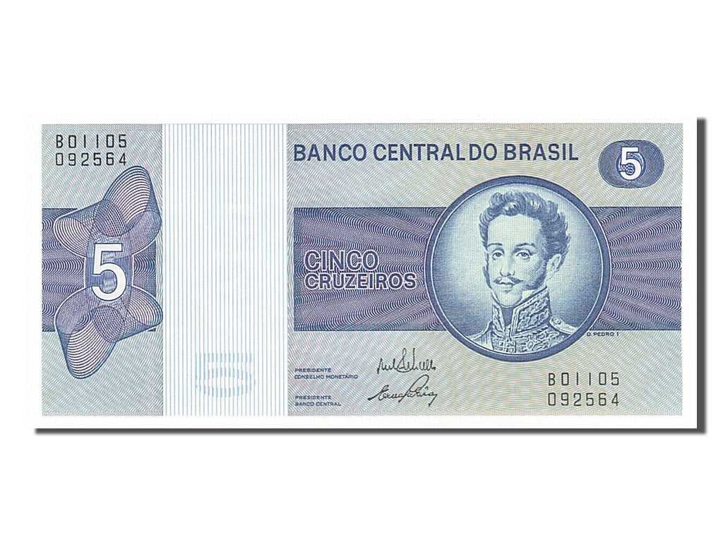 Brazil, 5 Cruzeiros, 1973, KM #192b, UNC(65-70), B01105092564