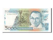 Billet, Brésil, 5 Cruzados Novos on 5000 Cruzados, 1989, NEUF