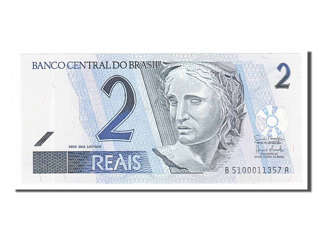 Banknote, Brazil, 2 Reais, 2001, UNC(65-70)