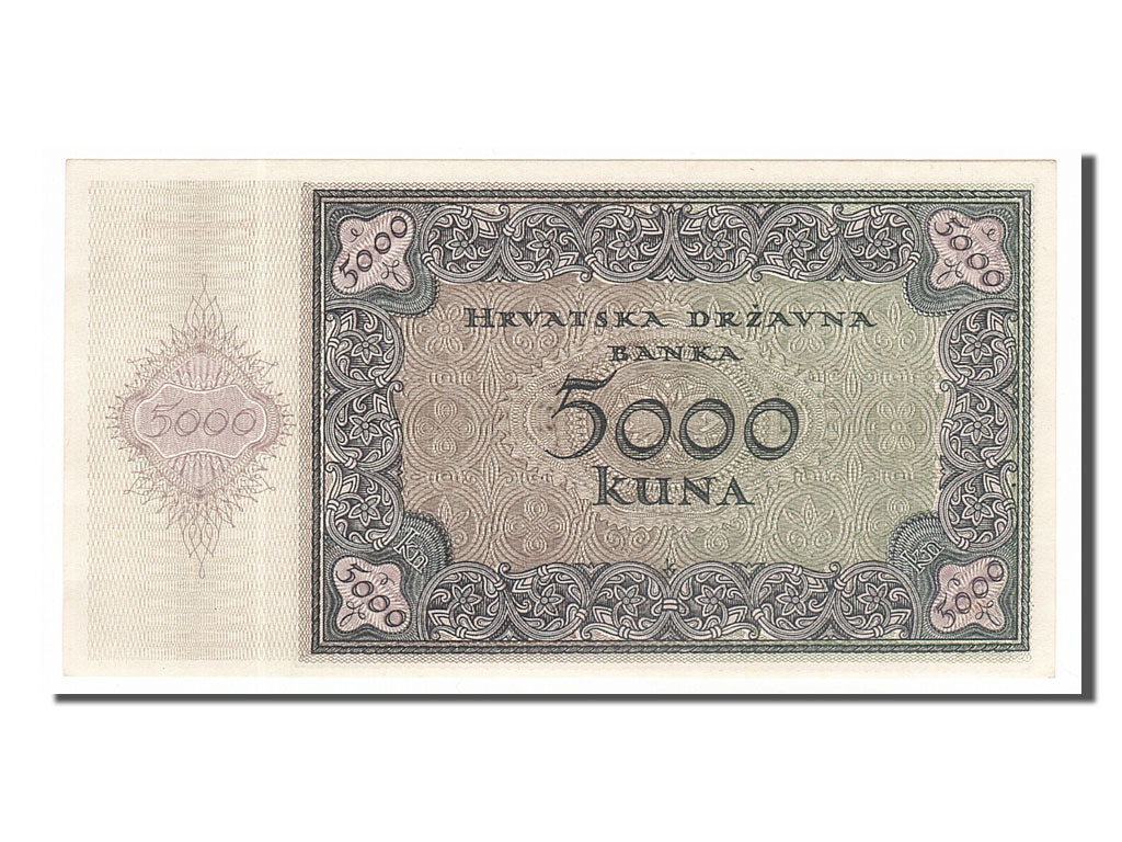 Banknote, Croatia, 5000 Kuna, 1943, 1943-07-15, UNC(65-70)